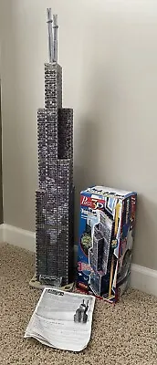 Wrebbit 3D Puzz Sears Tower Chicago 532 Piece Puzzle Glow Complete Open Box READ • $24.99
