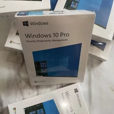 New Microsoft Windows 10 Professional 32/64-Bit Retail Box USB Drive Sealed • $68.88