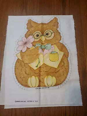 Vintage Owl Fun Sewables Fabric Pillow Pattern By Springs Mills. #7636 • $20