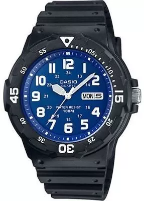 Casio Mens Diver Sports Watch MRW-200H-2B2 Rotating Bezel WR 100M 2YR Warranty • $52