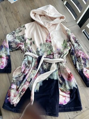 £48 • Buy Ted Baker Floral Velour Dressing Gown - Size 16/18 BNWOT RRP£70