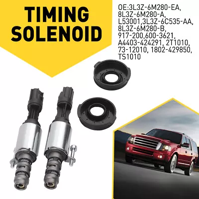 Engine Timing Variable Solenoid Set For 07-10 FORD F150 4.6L/5.4L MUSTANG 4.6L • $31.99