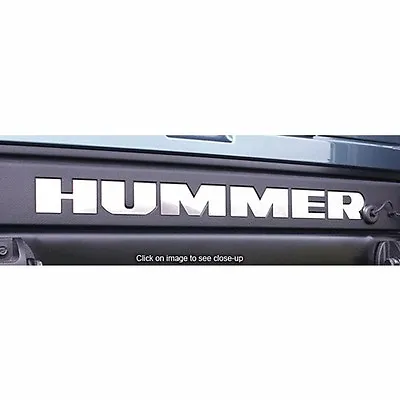 2003-2010 GMC HUMMER H2 Tailgate Rear Vinyl Letters Chrome Inserts Stickers Trim • $1.79