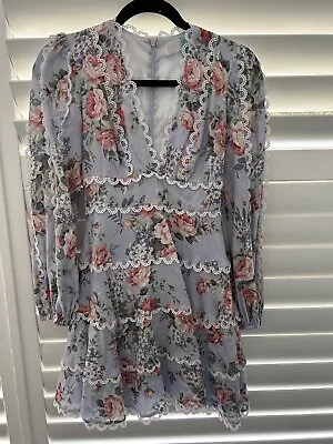 Zimmermann Heathers Flounce Dress Size 0 Floral • $250