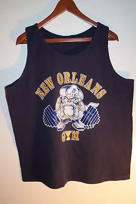 New Orleans Gym Vtg Marines USMC Tank Top Shirt Men's XL Gold's Gym • $16