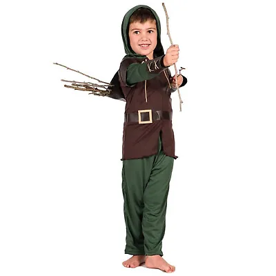 Robin Hood Costume Child Peter Pan Huntsman Tunic Top Pants Quality Book Week • $44.95