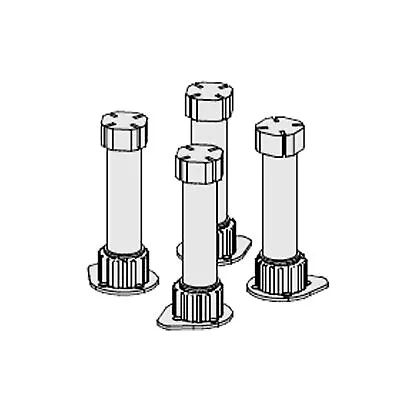 4 X KITCHEN BASE UNIT LEGS ADJUSTABLE CABINET CARCASS PLINTH 150MM FEET SET • £4.75