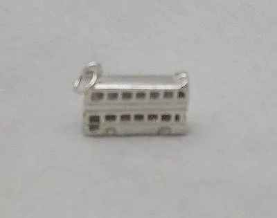 Sterling Silver 3d Double Deck  Bus Charm • £12.70