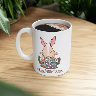 Happy Easter Bunny Day Mug 11oz Mug Easter Donut Mug Easter Bunny Gift Idea For • $16.99