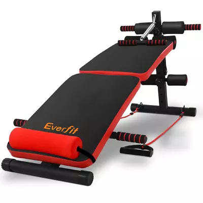 Everfit Adjustable Sit Up Bench Press Weight Gym Home Exercise Fitness Decline • $79.12