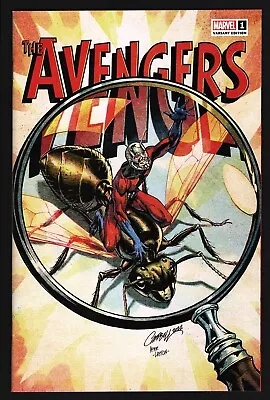 ALL-OUT AVENGERS #1 J Scott Campbell 1:200 Retro Variant NM • $40