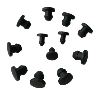 Black Snap-on Hole Plug Silicone Rubber Blanking End Caps Seal Stopper 2.5~14mm • $2.12