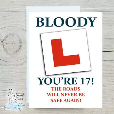 Personalised Birthday Card New Driver 17th Car Any Name/age/occasion  • £2.99