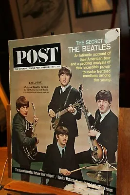 The Secret Of The BEATLES Saturday Evening Post Magazine March 21 1964  • $35