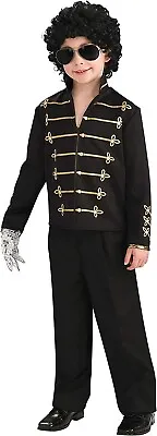 Official Rubie's Child's Michael Jackson Black MEDIUM Military Jacket • £12.99