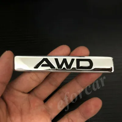 3D Metal AWD Emblem Car Fender Trunk Tailgate Badge Decal Sticker 4WD 4X4 SUV • $7.40