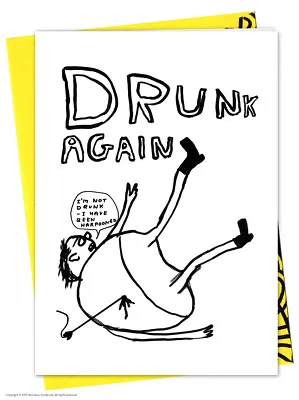 David Shrigley Birthday Greetings Card Funny Comedy Humour Novelty Cheeky Joke • £2.95