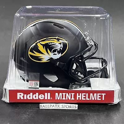 Missouri Tigers Speed Mini Helmet Riddell NCAA Matte Black New! • $32.99