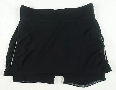 Athleta Skirt Womens Medium Black Built In Short Gym Run Running Workout Ladies • $20.15