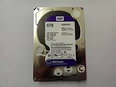 Western Digital WD Purple WD60PURZ-85ZUFY1 6TB 3.5  Desktop Hard Drive SATA • £72.09