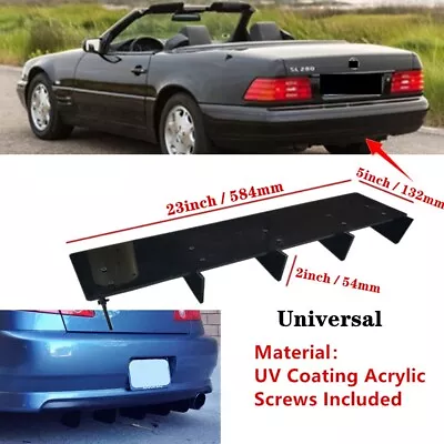 23x5  Universal Fit For Mercedes SL R129 83-02 Rear Bumper Diffuser Fin Splitter • $41.12