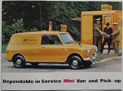 Austin - Morris British Leyland MINI Van & Pick-up Fold Out Brochure 1970 • $55