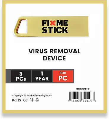 FixMeStick Gold Computer Virus Removal Stick For Windows PCs - Unlimited Use On • $68.89