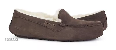 UGG Ansley Espresso Suede Fur Slippers Womens Size 10 -NEW- • $67.40