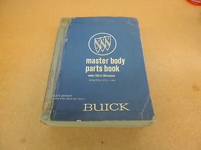 1940-1966 Buick BODY Lesabre Riviera Illustrated Parts Catalog Manual Book • $85