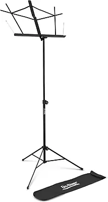 SM7122BB Compact Folding Sheet Music Stand With Bag Black • $26.61