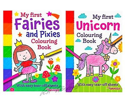 Kids Colouring Books Unicorns Fairies Animals Children Colouring Books • £2.99