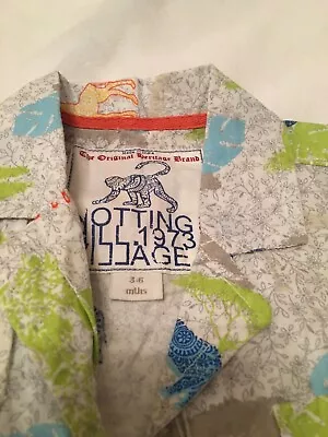 £3 • Buy Monsoon Hawaii/tropical Print Baby Boy Shirt 3-6 Months - Excellent Condition