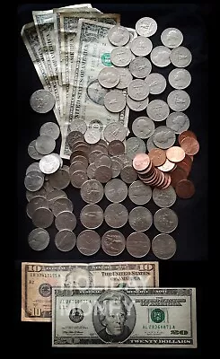 Holiday Money With Collectables - $48 US Dollars - Notes & Coins • £42