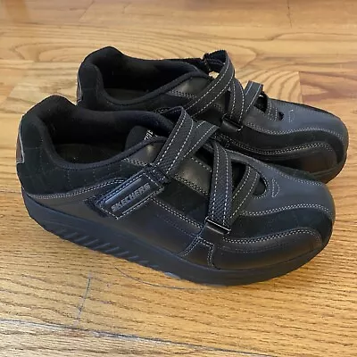 Skechers Shape Ups Women’s Black Walking Fitness Toning Shoes 11815 Sz 8 • $35