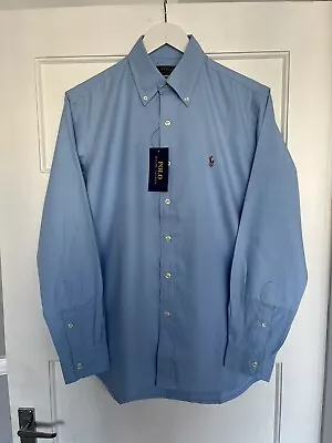 Ralph Lauren Mens XL Custom Fit Light Blue Long Sleeve Shirt BNWT • £30