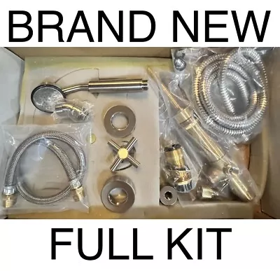 NEW RESTORATION HARDWARE Hand Held Shower Kit Sutton Silver Chrome Wand & Valve • $284.95