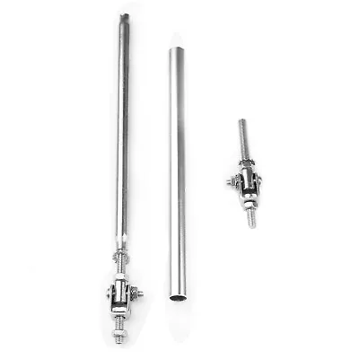 Universal 100mm Bumper Splitter Rod Strut Support Tie Bar 3.94 -6.5  Silver • $8.27