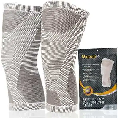 Magnetic Therapy Knee Compression Sleeves (Pair) • $34.95