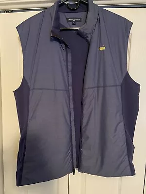 Masters Clubhouse Collection Navy Blue Vest Mens XL With Full Zip Worn Once • $115
