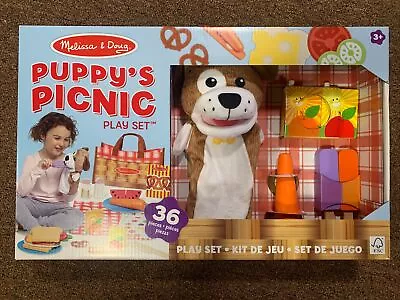 NEW Melissa & Doug Puppys Picnic Play Set Child Can Have Pretend Picnic W Friend • $17.99
