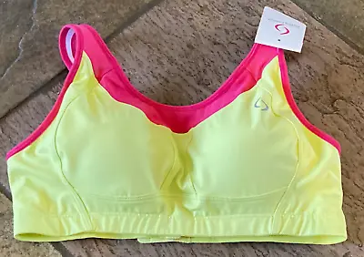 1123 Moving Comfort 36CD Neon VERO Wirefree Padded Sports Bra  #300511 NWT • $28.01