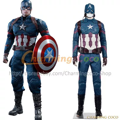 Captain America 3: Civil War The Avengers Steve Rogers Cosplay Costume For Cos • $588.99