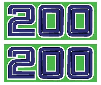 1986-1988 KAWASAKI KDX 200 Side Panel Decal Set AHRMA  • $19.94