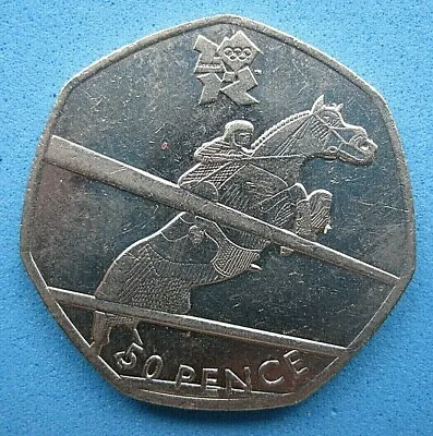 EQUESTRIAN      OLYMPIC 50p COIN    2011      NICE CONDITION   +++ • £2.99