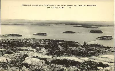 Porcupine Island & Frenchman's Bay From Cadillac Mtn Bar Harbor Maine ~ Photolux • $2.67