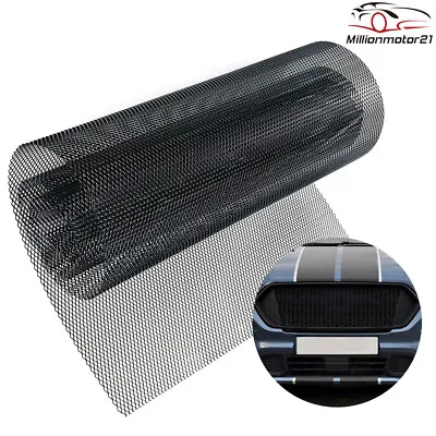 40 X13  Black Front Grille Mesh Net Sheet Aluminum Rhombic Auto Grill Universal • $13.29