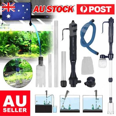 $19.85 • Buy Fish Tank Cleaner Battery Syphon Change Pump Water Filter Aquarium Vacuum Gravel