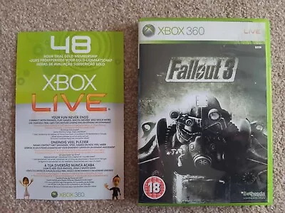 Fallout 3 Xbox 360 With Unused Xbox Live Code Included! • £0.99