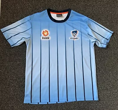 Sydney FC Training Jersey Mens Medium A-League Football Soccer The Sky Blues • $29.95