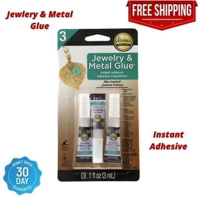 $5.98 • Buy Aleene's 94830 Jewelry & Metal Glue 3/Pkg.1oz